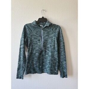 Columbia Women’s 1/2 Zip Pullover Sweater Green/Gray/Blue Size Medium